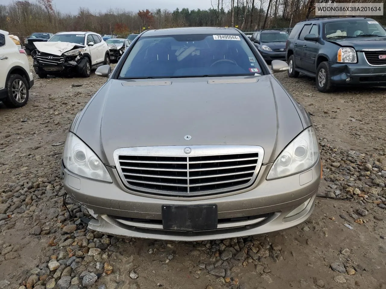 2008 Mercedes-Benz S 550 4Matic VIN: WDDNG86X38A201634 Lot: 78495944