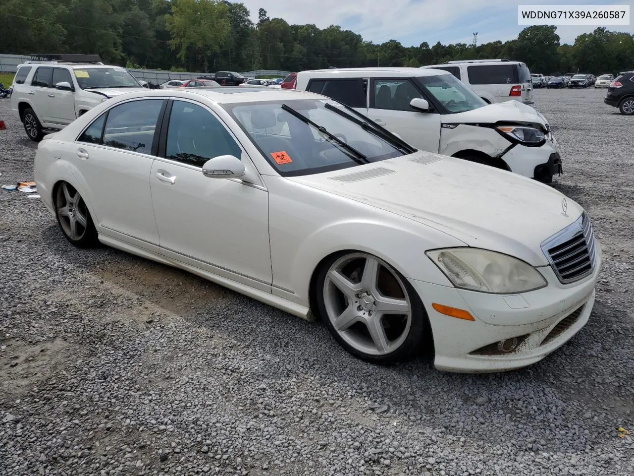 2009 Mercedes-Benz S 550 VIN: WDDNG71X39A260587 Lot: 70741304