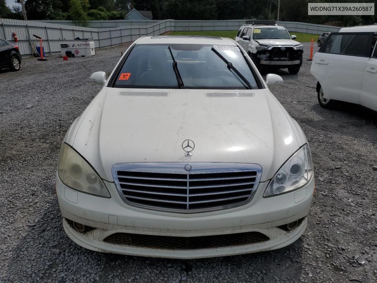 2009 Mercedes-Benz S 550 VIN: WDDNG71X39A260587 Lot: 70741304