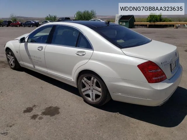 2010 Mercedes-Benz S 600 VIN: WDDNG7GB8AA323635 Lot: 61376664