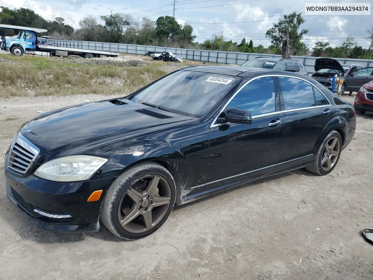 2010 Mercedes-Benz S 550 VIN: WDDNG7BB3AA294374 Lot: 68384244