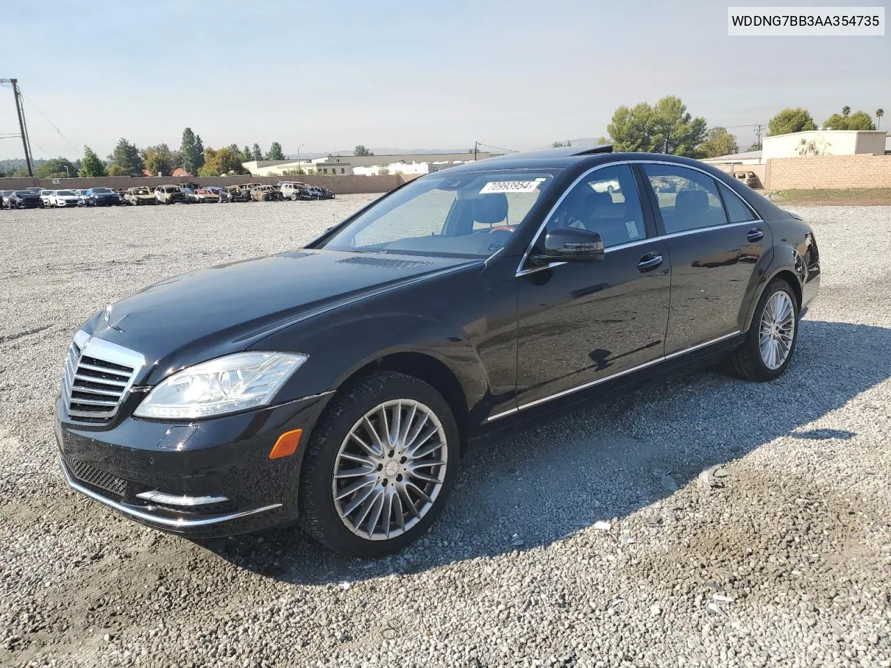 2010 Mercedes-Benz S 550 VIN: WDDNG7BB3AA354735 Lot: 70993954