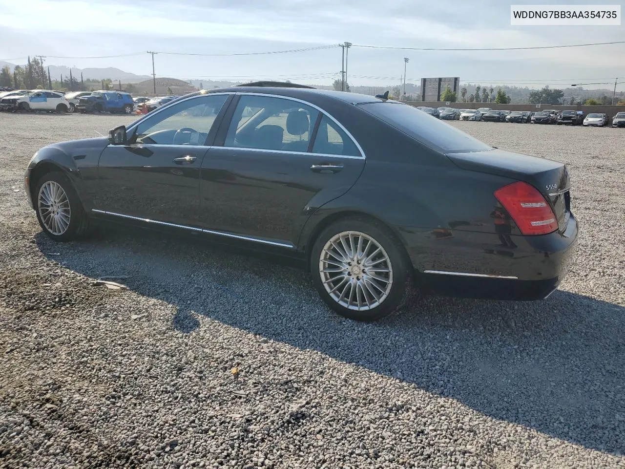 2010 Mercedes-Benz S 550 VIN: WDDNG7BB3AA354735 Lot: 70993954