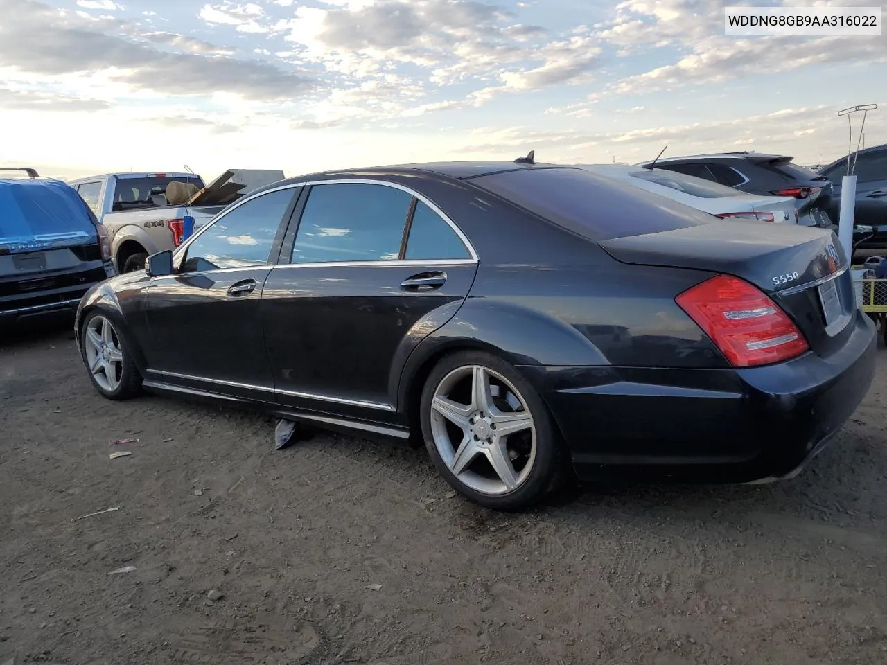 2010 Mercedes-Benz S 550 4Matic VIN: WDDNG8GB9AA316022 Lot: 73173834