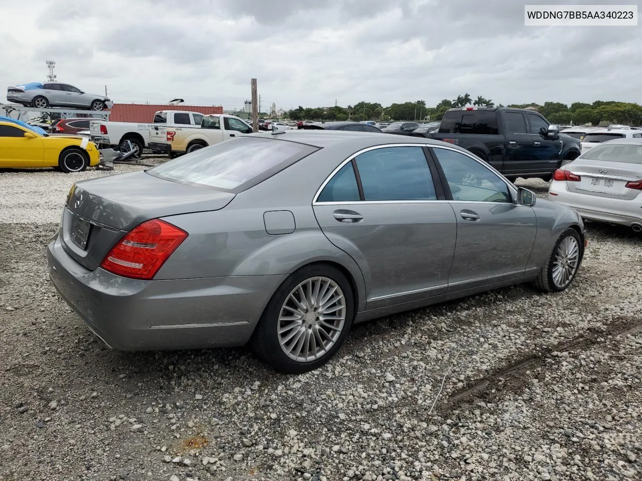 2010 Mercedes-Benz S 550 VIN: WDDNG7BB5AA340223 Lot: 75016754