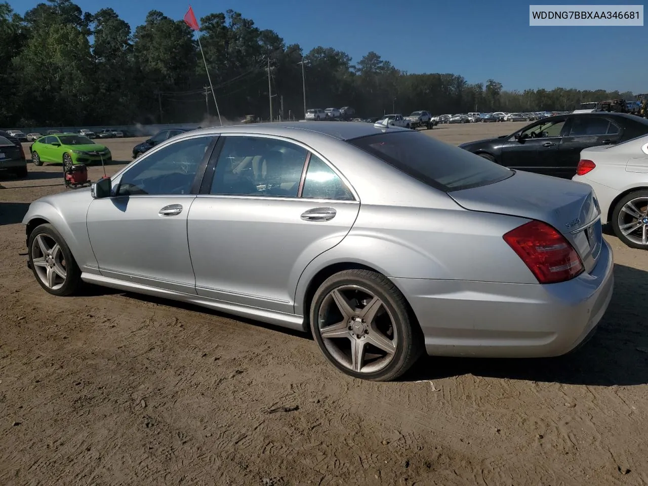 2010 Mercedes-Benz S 550 VIN: WDDNG7BBXAA346681 Lot: 75024454