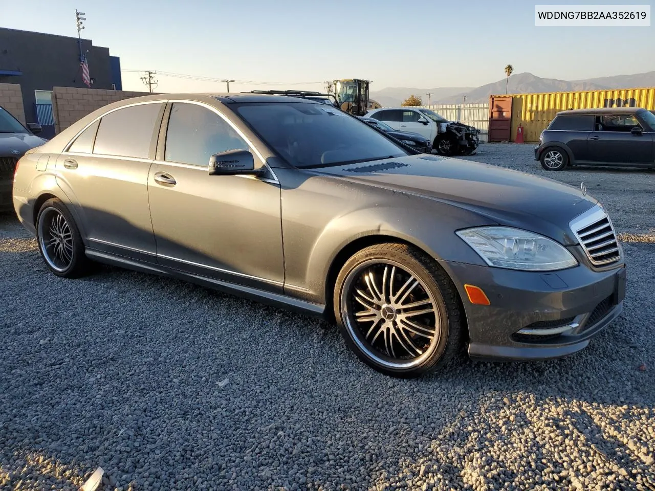 2010 Mercedes-Benz S 550 VIN: WDDNG7BB2AA352619 Lot: 77407264