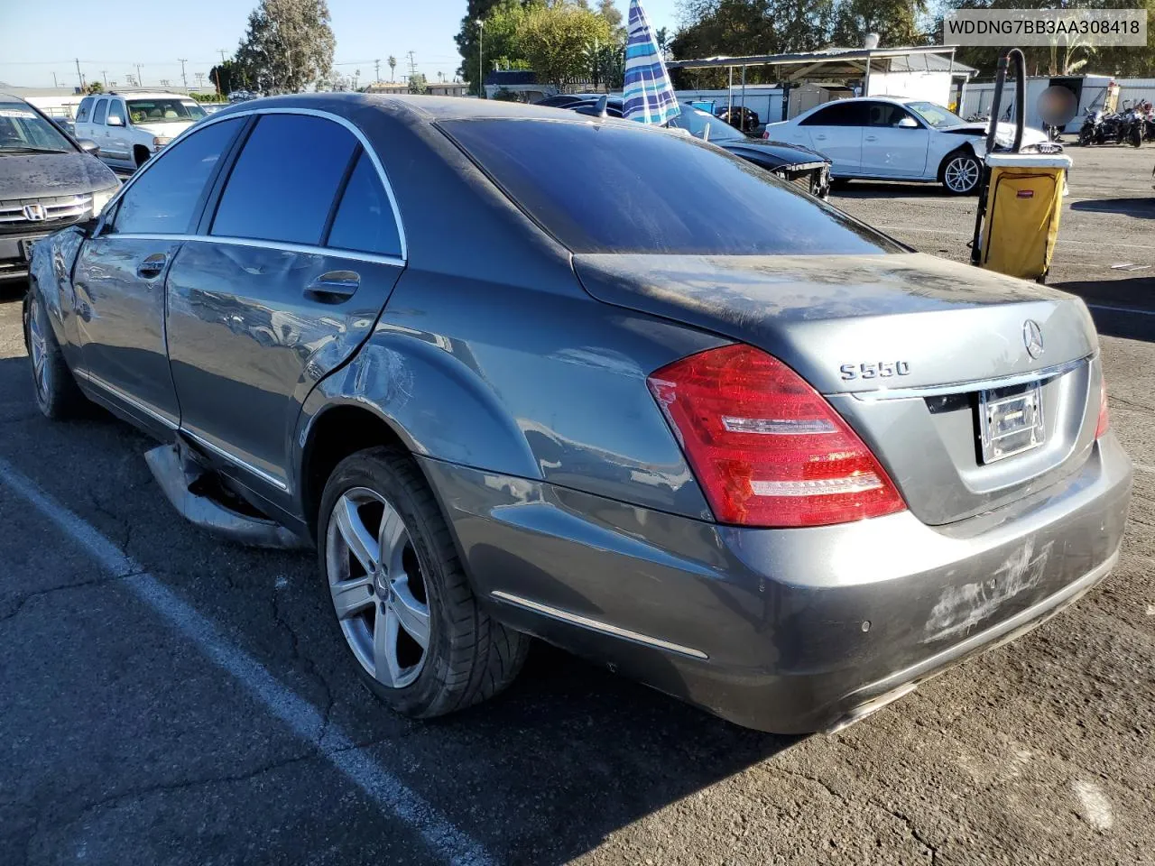 2010 Mercedes-Benz S 550 VIN: WDDNG7BB3AA308418 Lot: 79880914