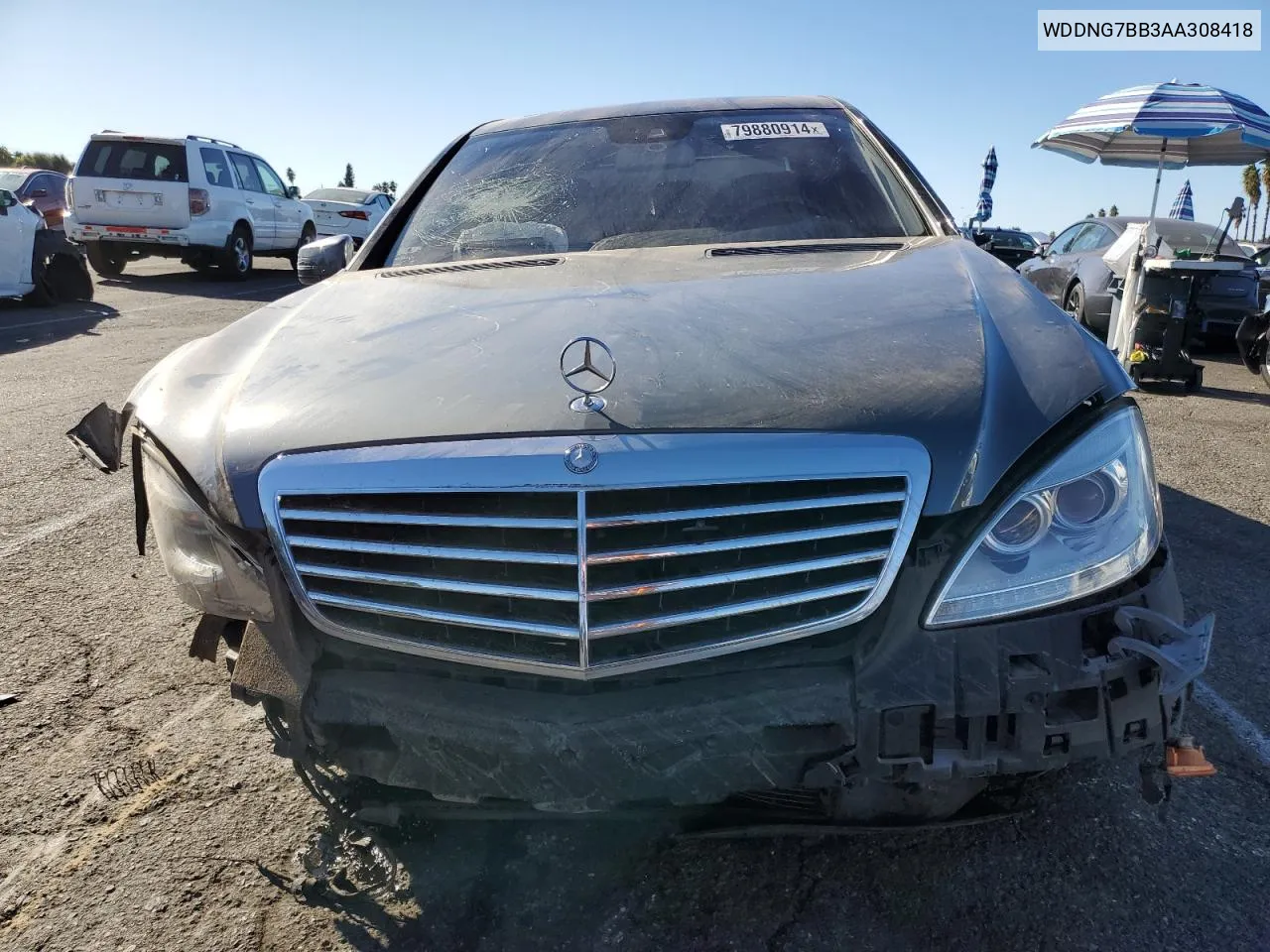 2010 Mercedes-Benz S 550 VIN: WDDNG7BB3AA308418 Lot: 79880914