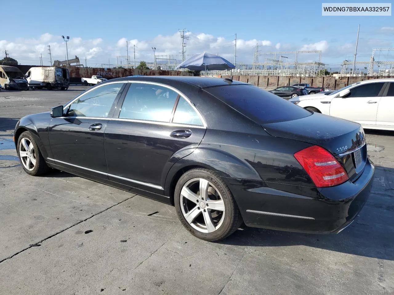 2010 Mercedes-Benz S 550 VIN: WDDNG7BBXAA332957 Lot: 80523214