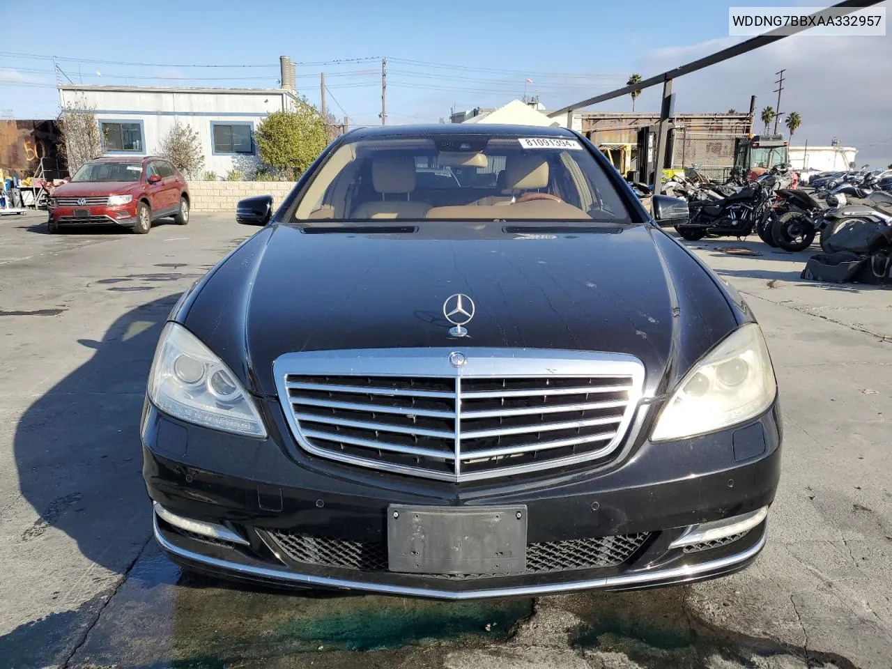 2010 Mercedes-Benz S 550 VIN: WDDNG7BBXAA332957 Lot: 80523214