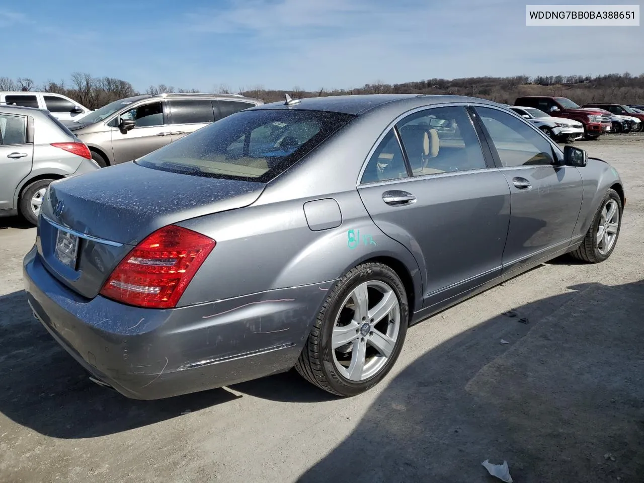 2011 Mercedes-Benz S 550 VIN: WDDNG7BB0BA388651 Lot: 44533164