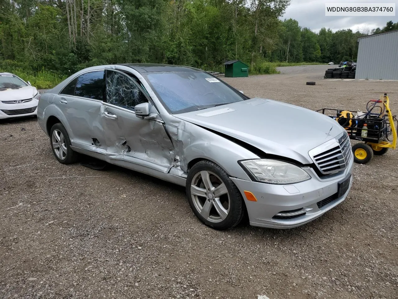 2011 Mercedes-Benz S 550 4Matic VIN: WDDNG8GB3BA374760 Lot: 66706914