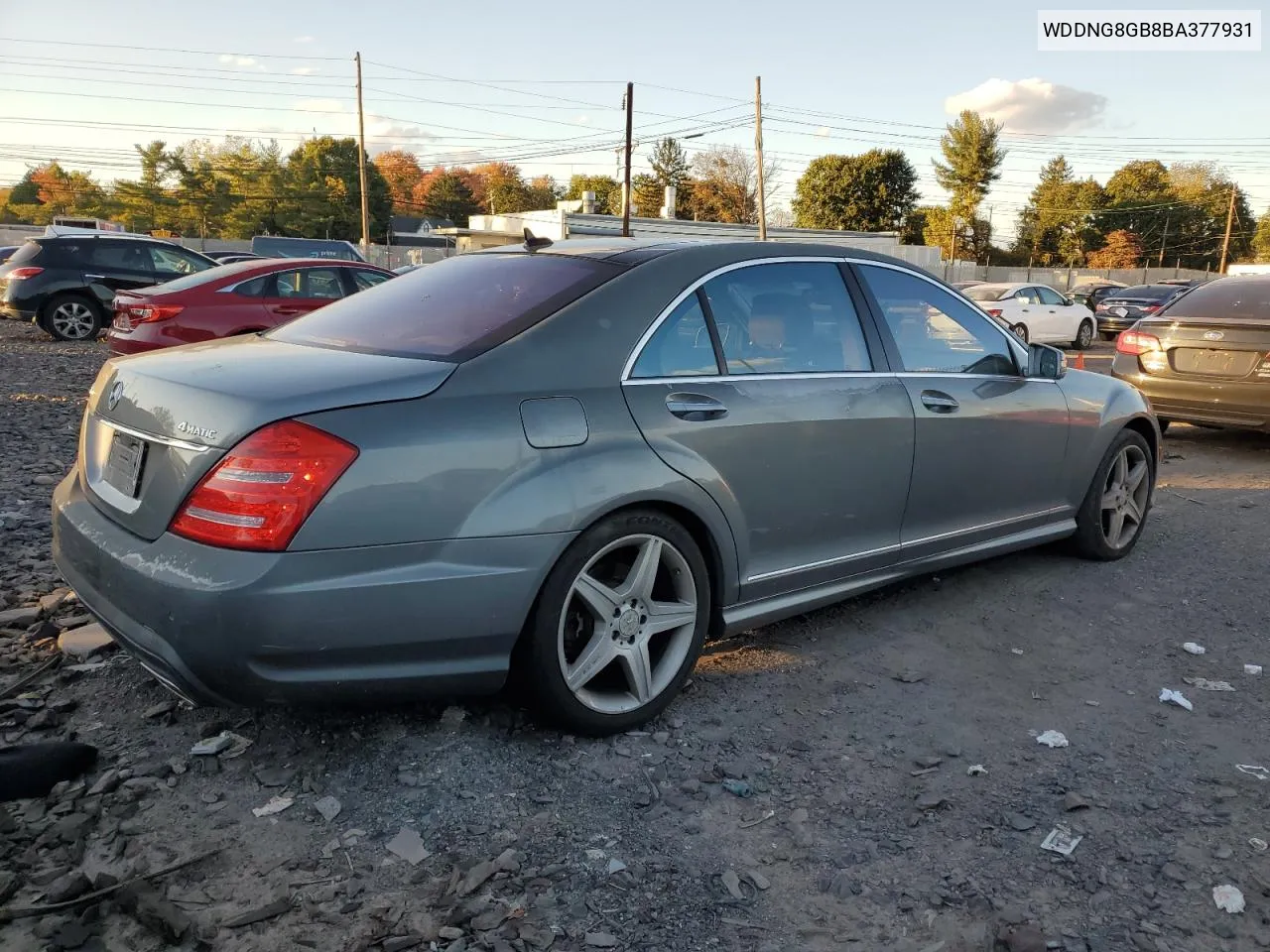 2011 Mercedes-Benz S 550 4Matic VIN: WDDNG8GB8BA377931 Lot: 75247944