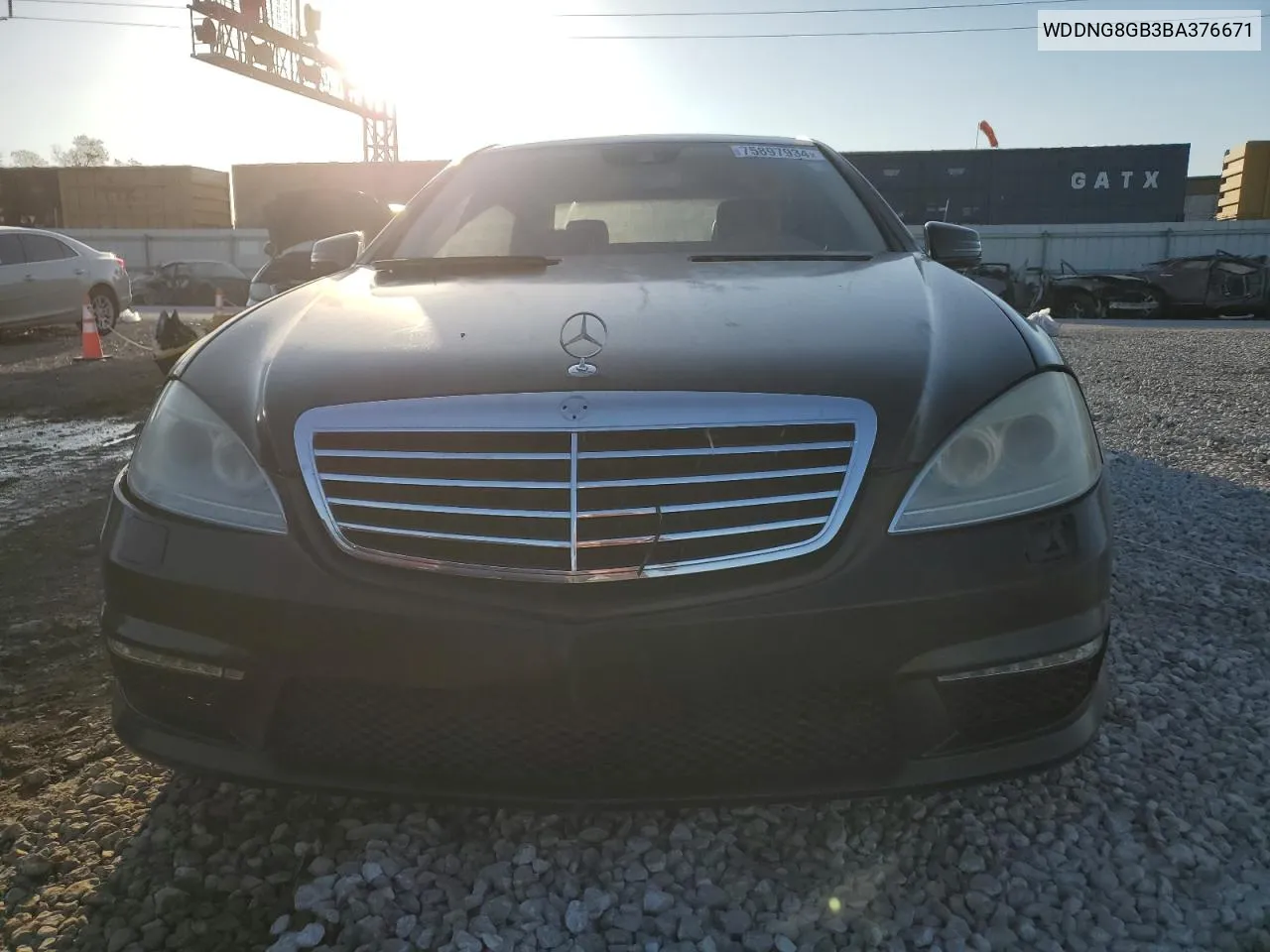 2011 Mercedes-Benz S 550 4Matic VIN: WDDNG8GB3BA376671 Lot: 75897934