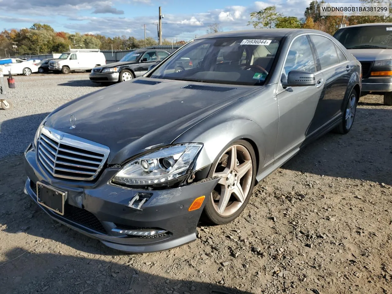 2011 Mercedes-Benz S 550 4Matic VIN: WDDNG8GB1BA381299 Lot: 75936044