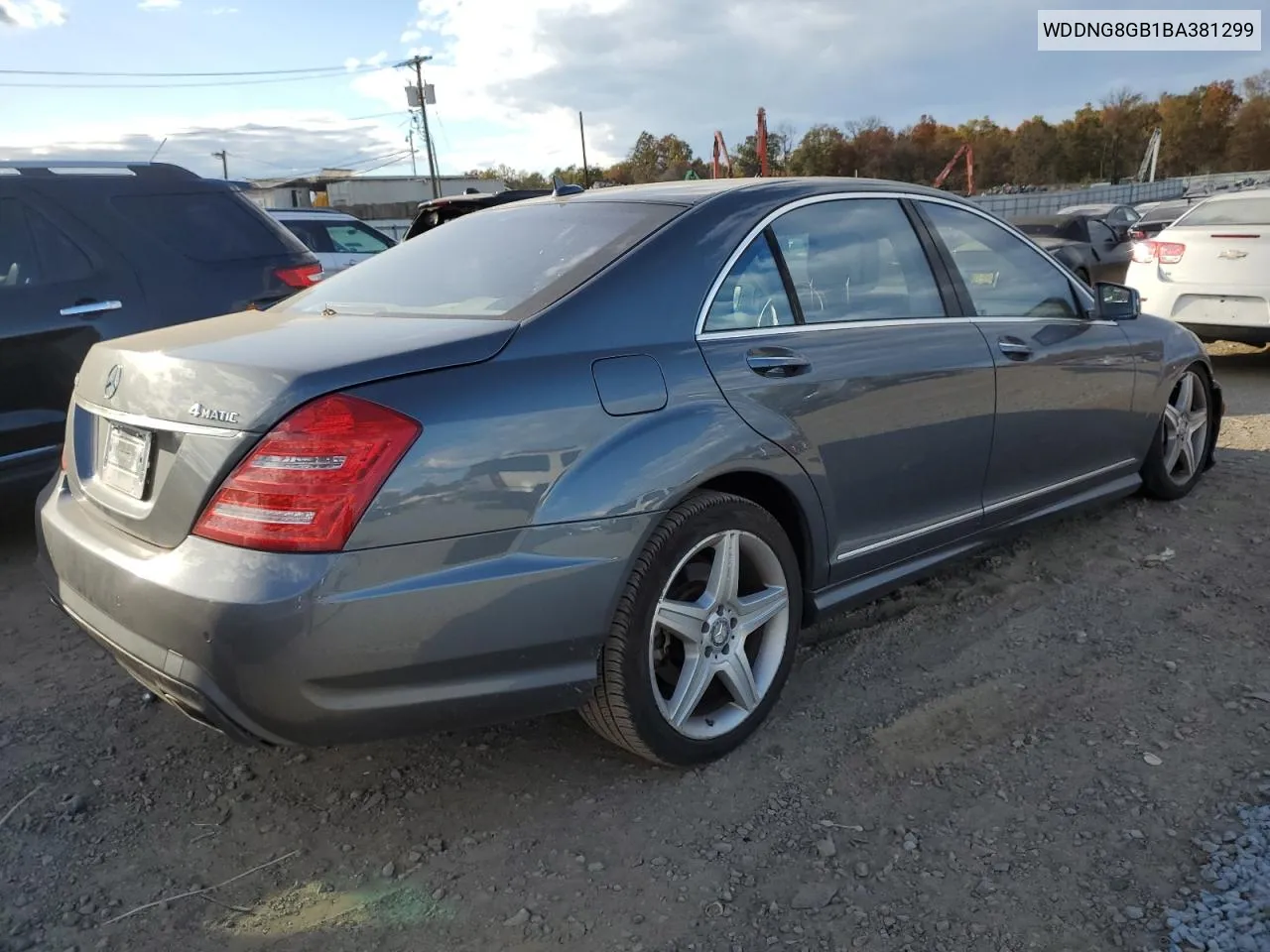 2011 Mercedes-Benz S 550 4Matic VIN: WDDNG8GB1BA381299 Lot: 75936044