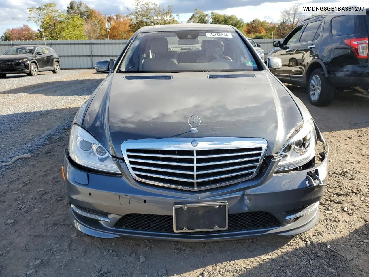 2011 Mercedes-Benz S 550 4Matic VIN: WDDNG8GB1BA381299 Lot: 75936044