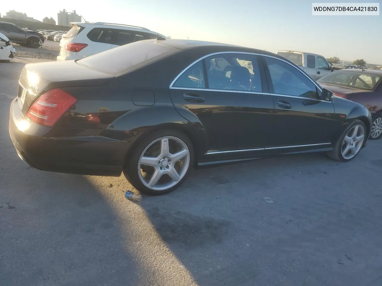 2012 Mercedes-Benz S 550 VIN: WDDNG7DB4CA421830 Lot: 74796564