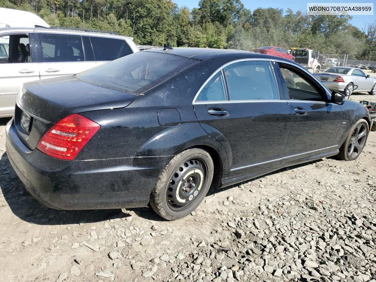 2012 Mercedes-Benz S 550 VIN: WDDNG7DB7CA438959 Lot: 75350054