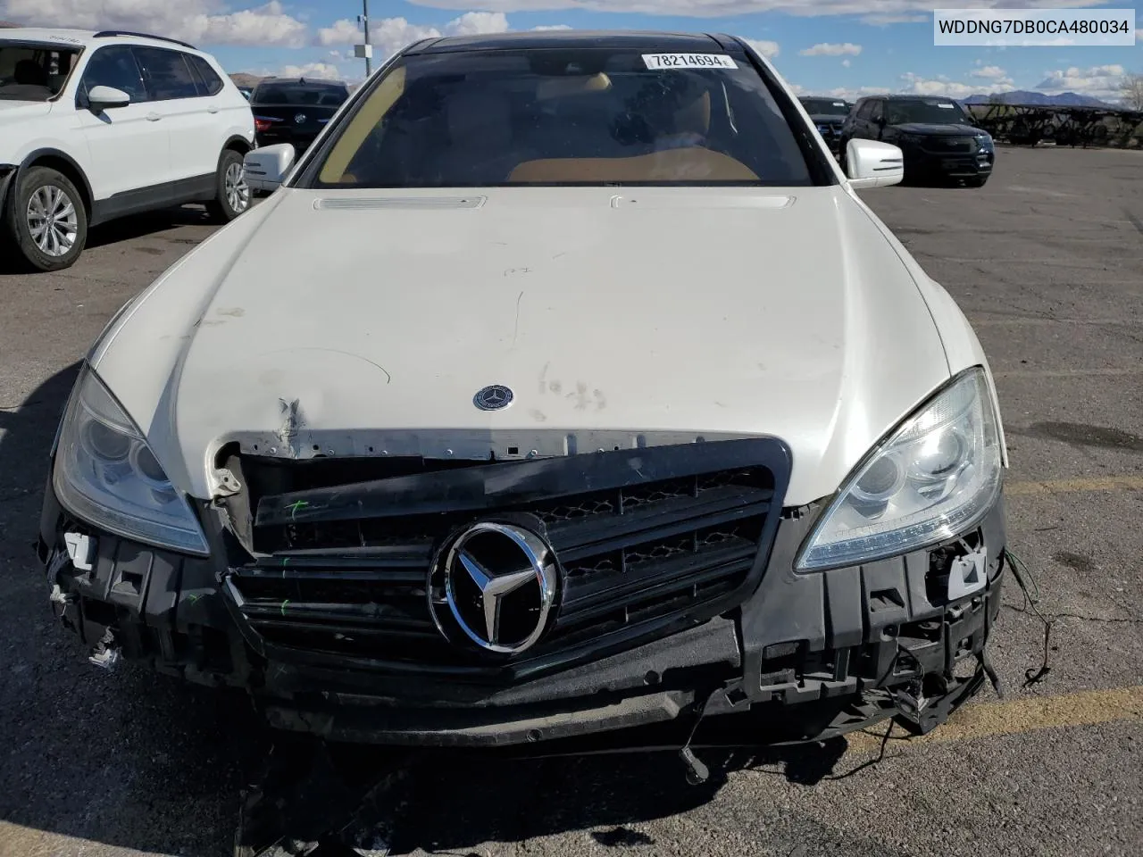 2012 Mercedes-Benz S 550 VIN: WDDNG7DB0CA480034 Lot: 78214694