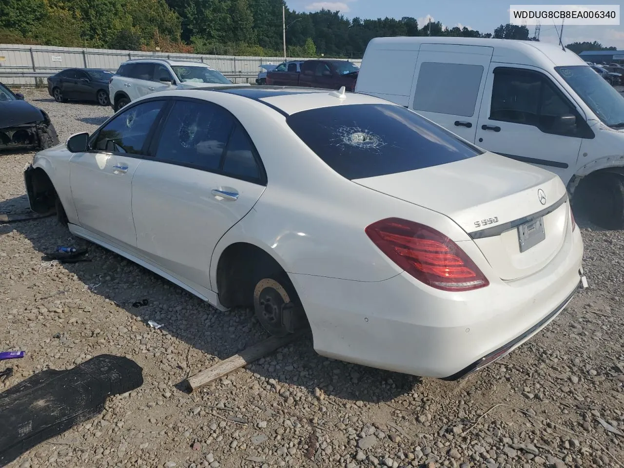 2014 Mercedes-Benz S 550 VIN: WDDUG8CB8EA006340 Lot: 68927354