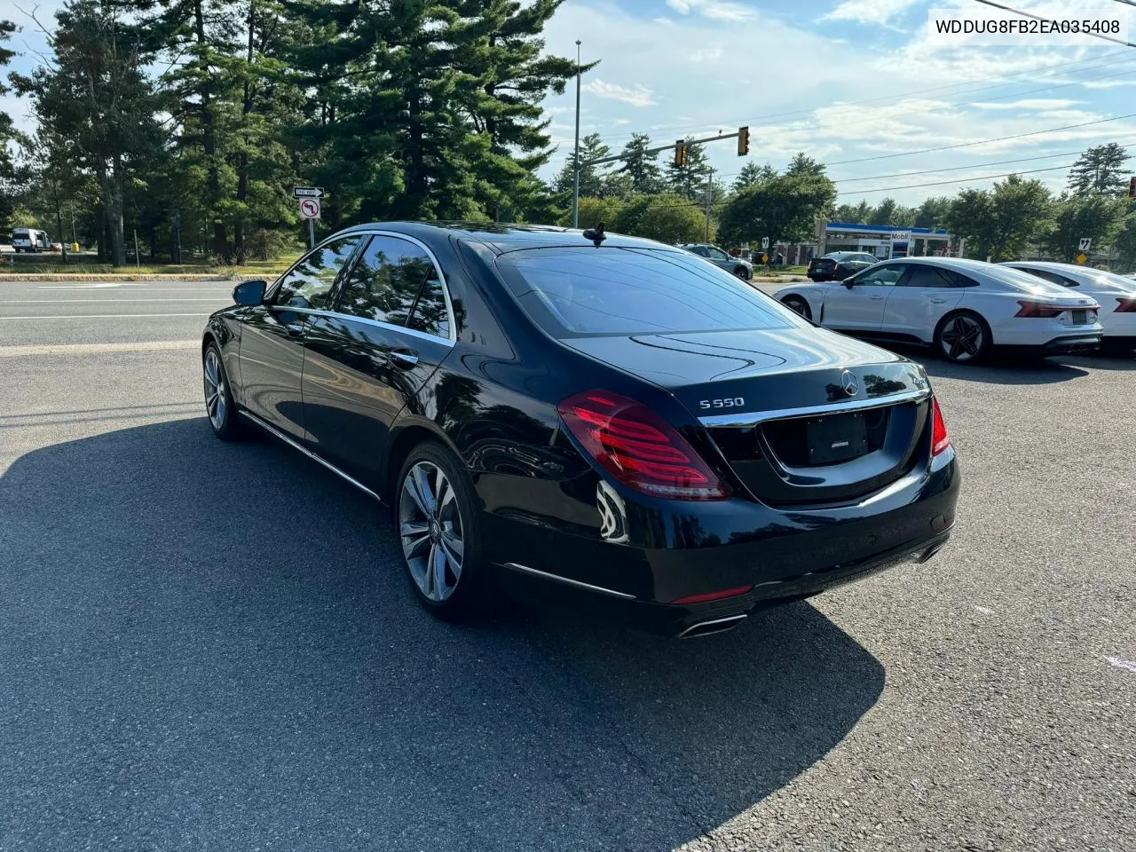 2014 Mercedes-Benz S 550 4Matic VIN: WDDUG8FB2EA035408 Lot: 69346634