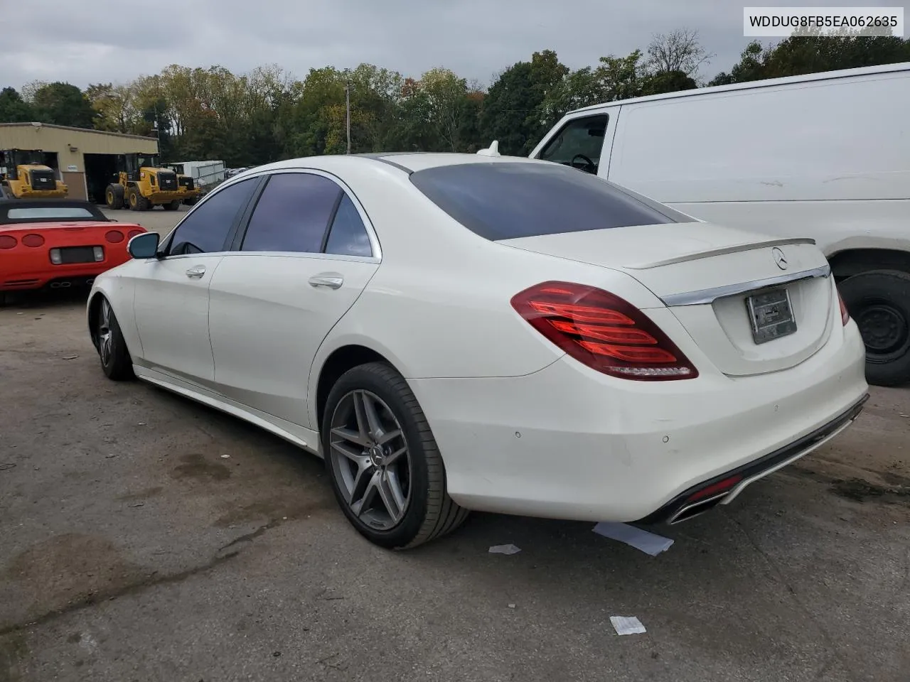 2014 Mercedes-Benz S 550 4Matic VIN: WDDUG8FB5EA062635 Lot: 74116834