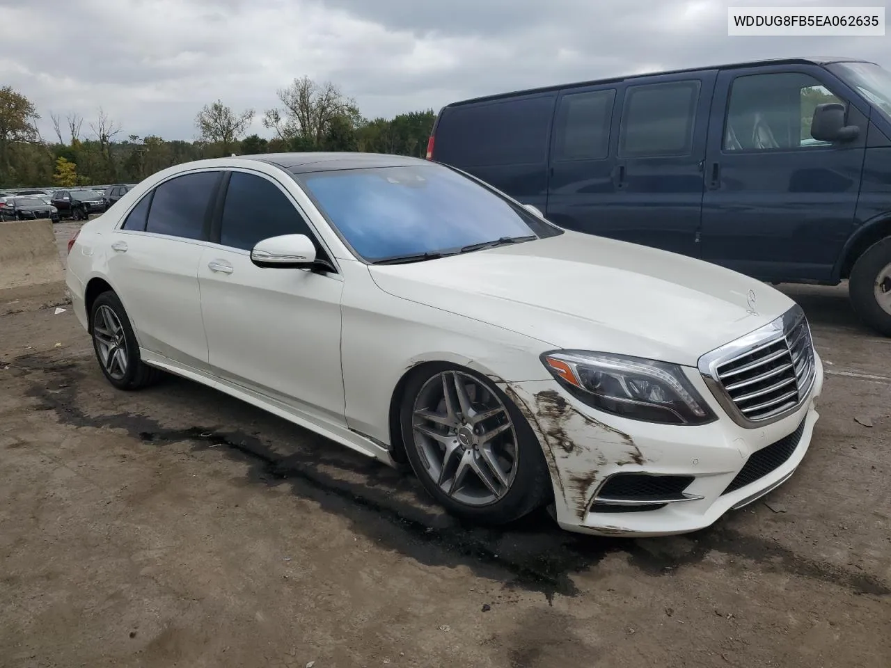 2014 Mercedes-Benz S 550 4Matic VIN: WDDUG8FB5EA062635 Lot: 74116834