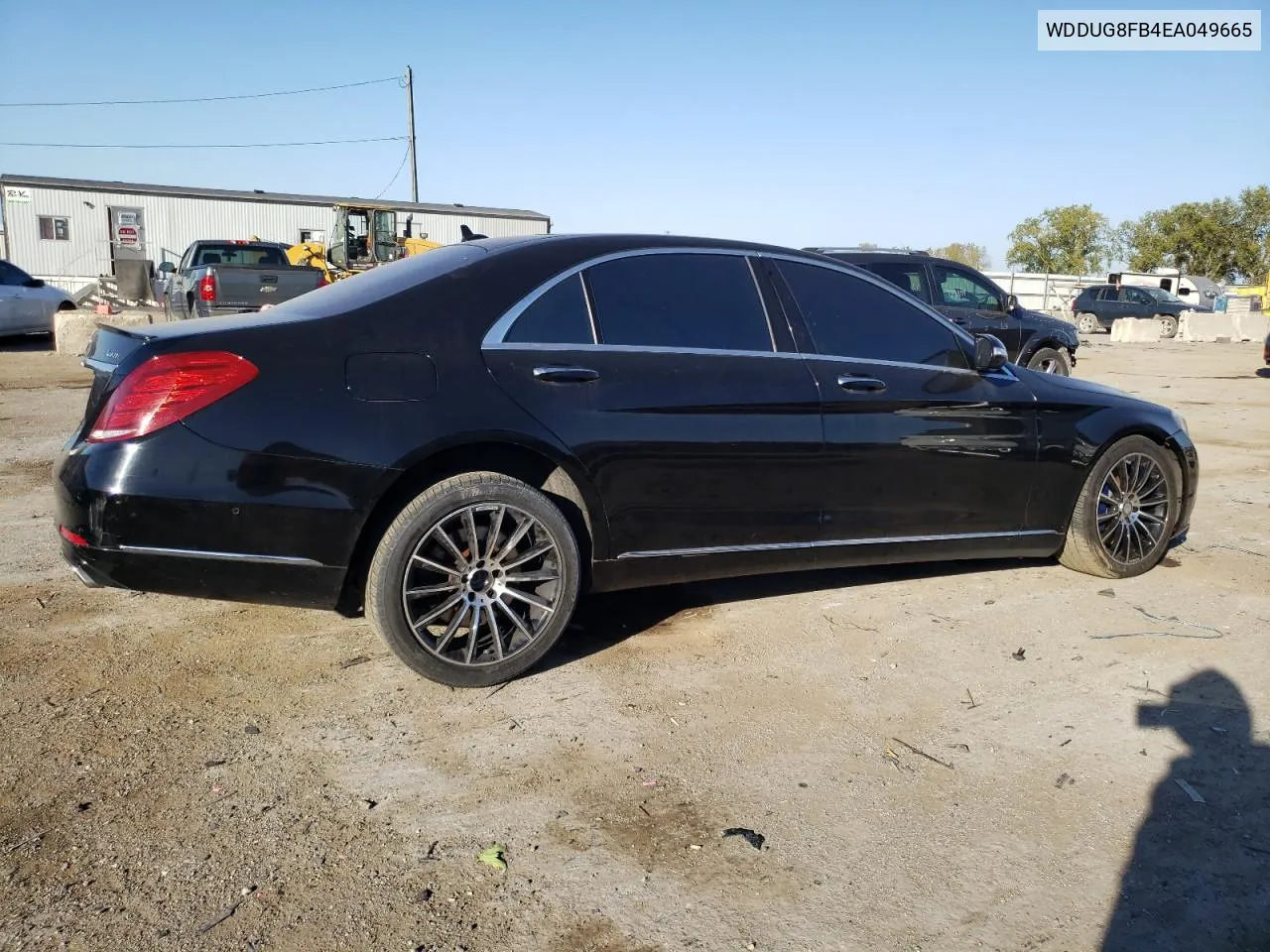 2014 Mercedes-Benz S 550 4Matic VIN: WDDUG8FB4EA049665 Lot: 74897674