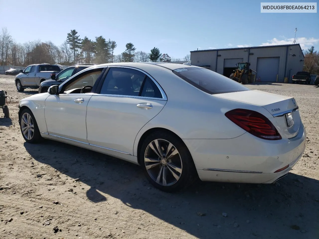 2014 Mercedes-Benz S 550 4Matic VIN: WDDUG8FB0EA064213 Lot: 79605214