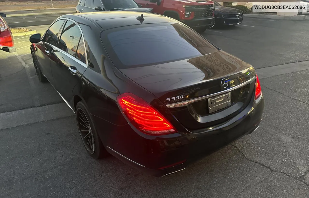 2014 Mercedes-Benz S 550 VIN: WDDUG8CB3EA062086 Lot: 80799134