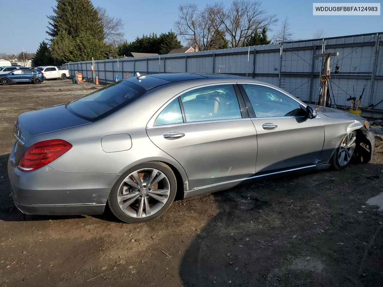 2015 Mercedes-Benz S 550 4Matic VIN: WDDUG8FB8FA124983 Lot: 48863134