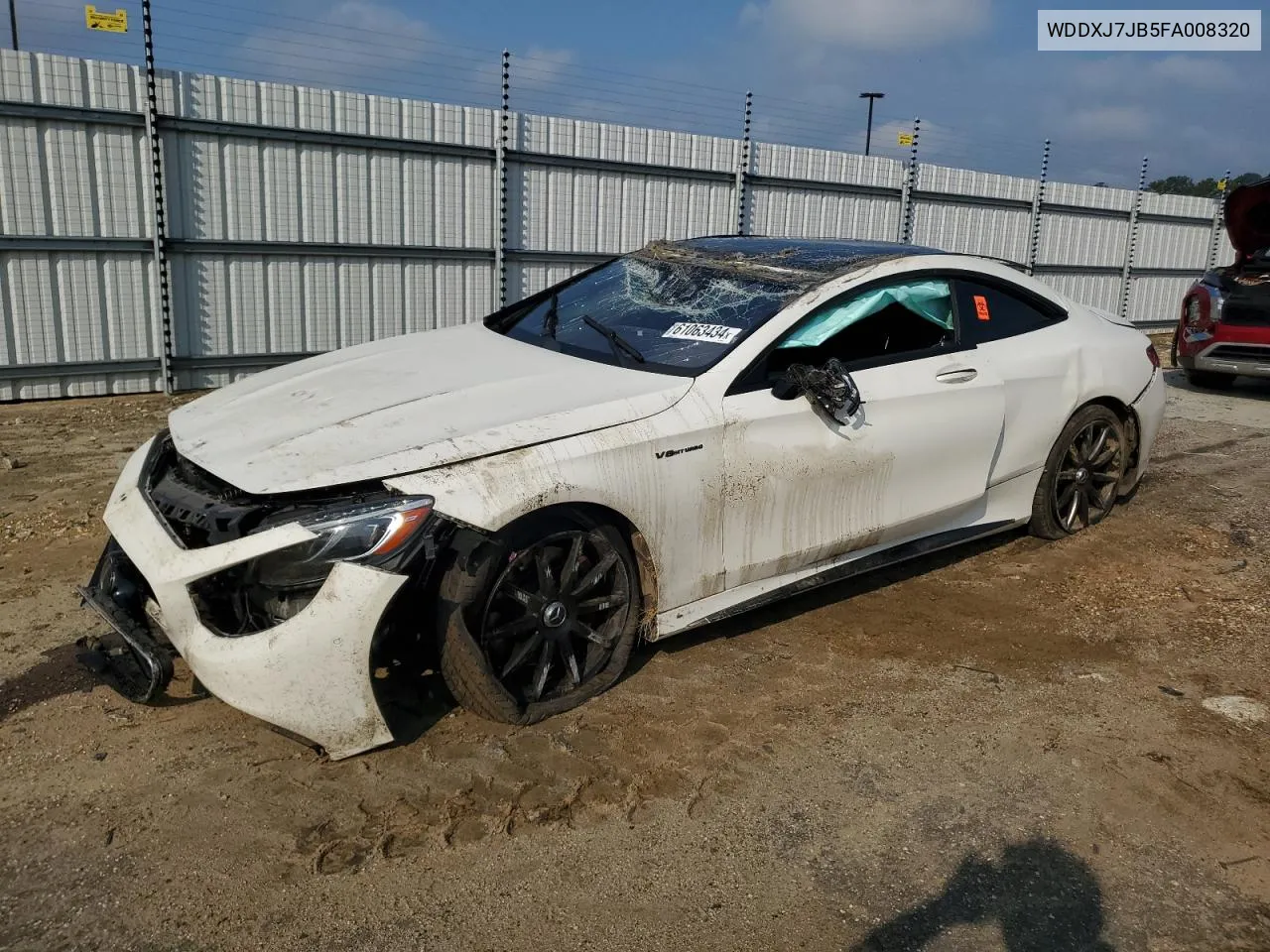 2015 Mercedes-Benz S 63 Amg VIN: WDDXJ7JB5FA008320 Lot: 61063434