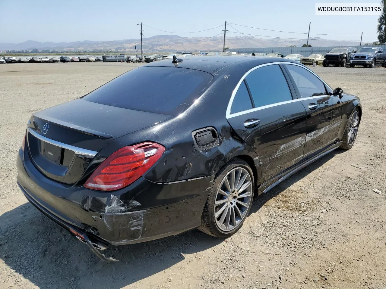 2015 Mercedes-Benz S 550 VIN: WDDUG8CB1FA153195 Lot: 63105454