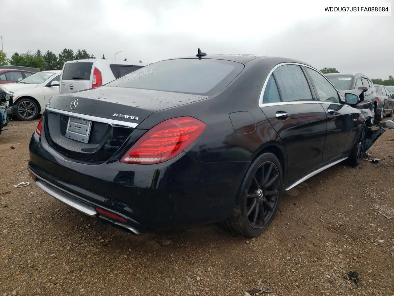 2015 Mercedes-Benz S 63 Amg VIN: WDDUG7JB1FA088684 Lot: 64629084