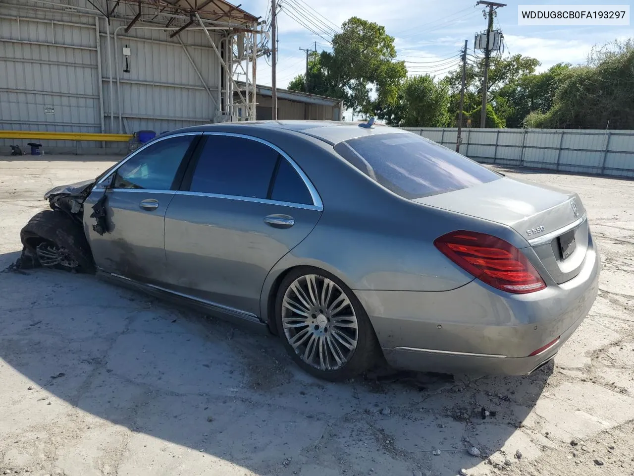 2015 Mercedes-Benz S 550 VIN: WDDUG8CB0FA193297 Lot: 67722264