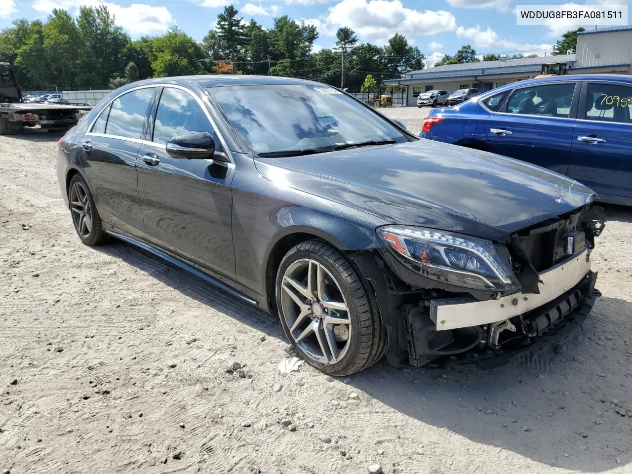 2015 Mercedes-Benz S 550 4Matic VIN: WDDUG8FB3FA081511 Lot: 70657794