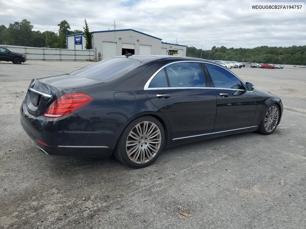 2015 Mercedes-Benz S 550 VIN: WDDUG8CB2FA194757 Lot: 71187834