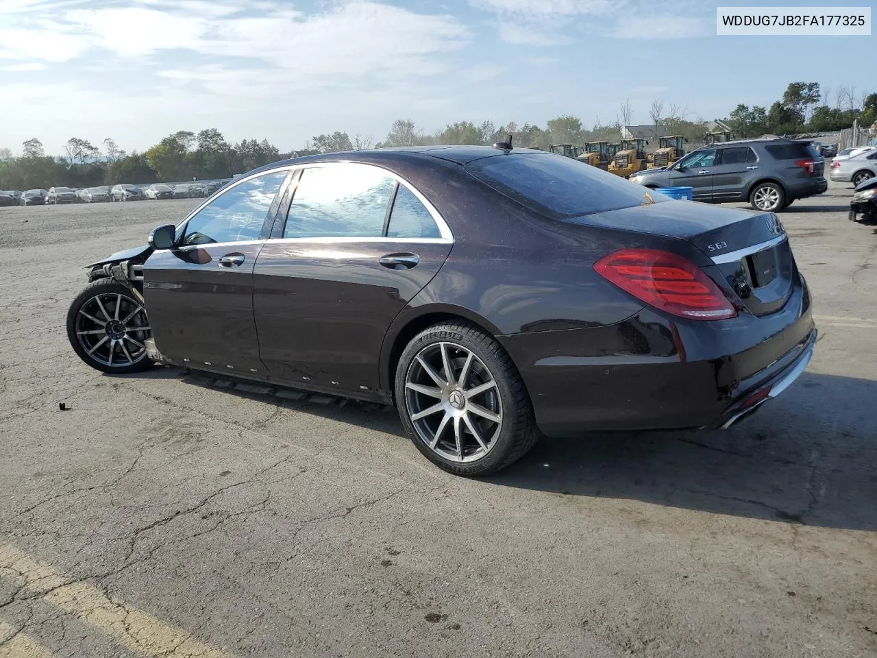 2015 Mercedes-Benz S 63 Amg VIN: WDDUG7JB2FA177325 Lot: 71369824