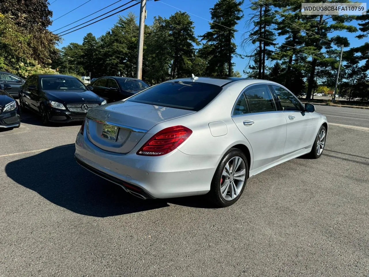 2015 Mercedes-Benz S 550 VIN: WDDUG8CB4FA110759 Lot: 71371384