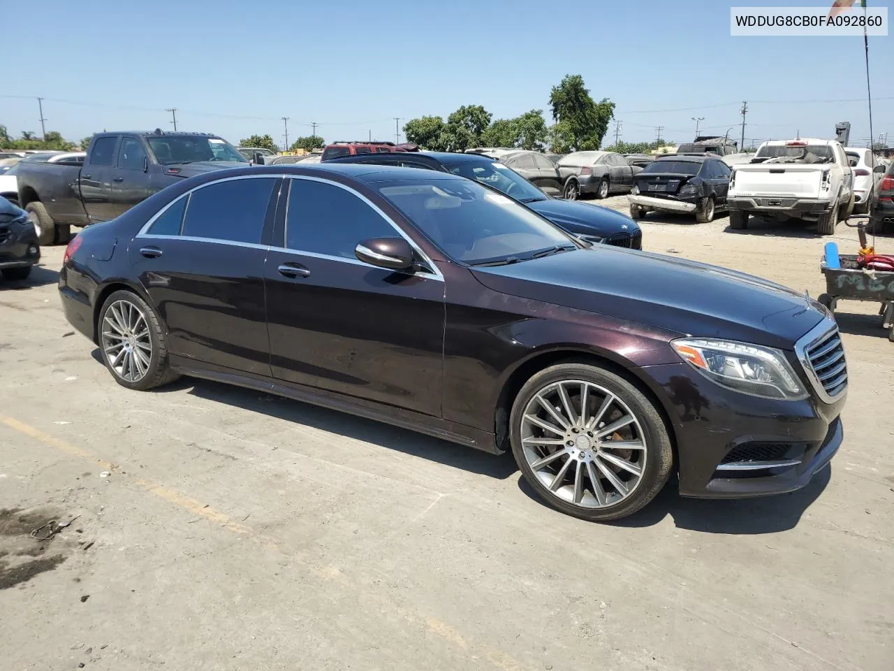 2015 Mercedes-Benz S 550 VIN: WDDUG8CB0FA092860 Lot: 71390974