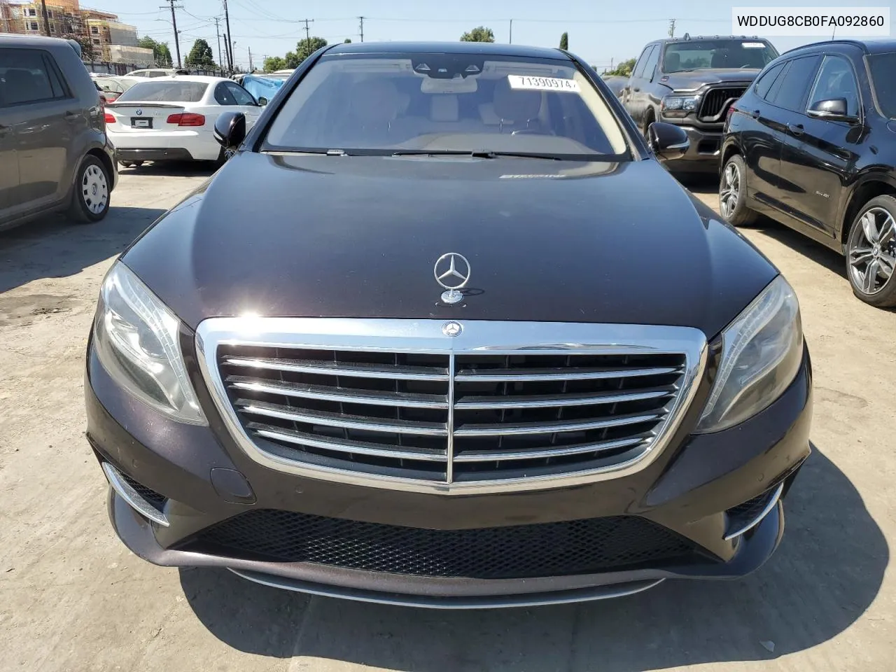 2015 Mercedes-Benz S 550 VIN: WDDUG8CB0FA092860 Lot: 71390974