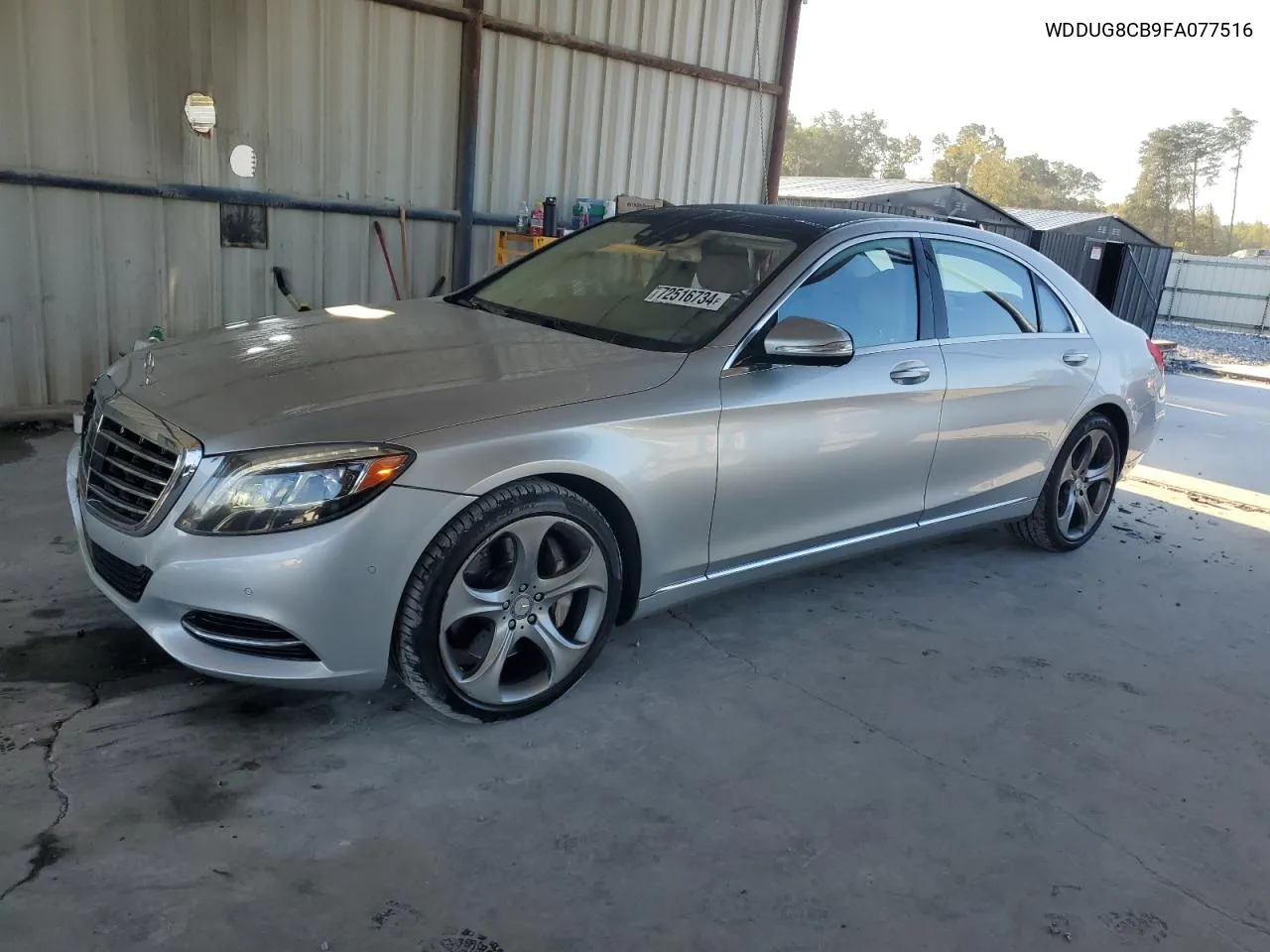 2015 Mercedes-Benz S 550 VIN: WDDUG8CB9FA077516 Lot: 72516734