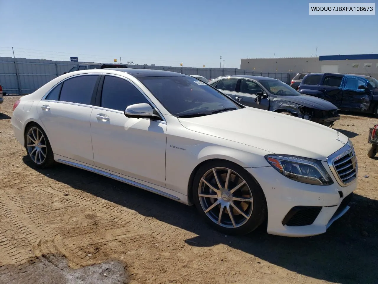 2015 Mercedes-Benz S 63 Amg VIN: WDDUG7JBXFA108673 Lot: 72797634