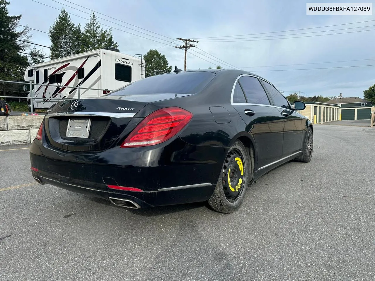 2015 Mercedes-Benz S 550 4Matic VIN: WDDUG8FBXFA127089 Lot: 72942234