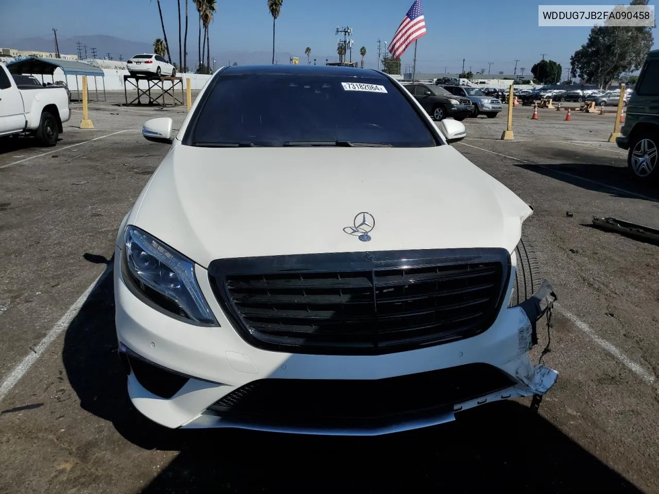 2015 Mercedes-Benz S 63 Amg VIN: WDDUG7JB2FA090458 Lot: 73182064