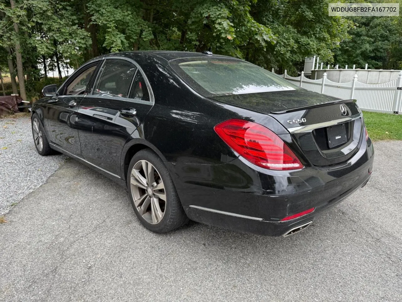 2015 Mercedes-Benz S 550 4Matic VIN: WDDUG8FB2FA167702 Lot: 73411984