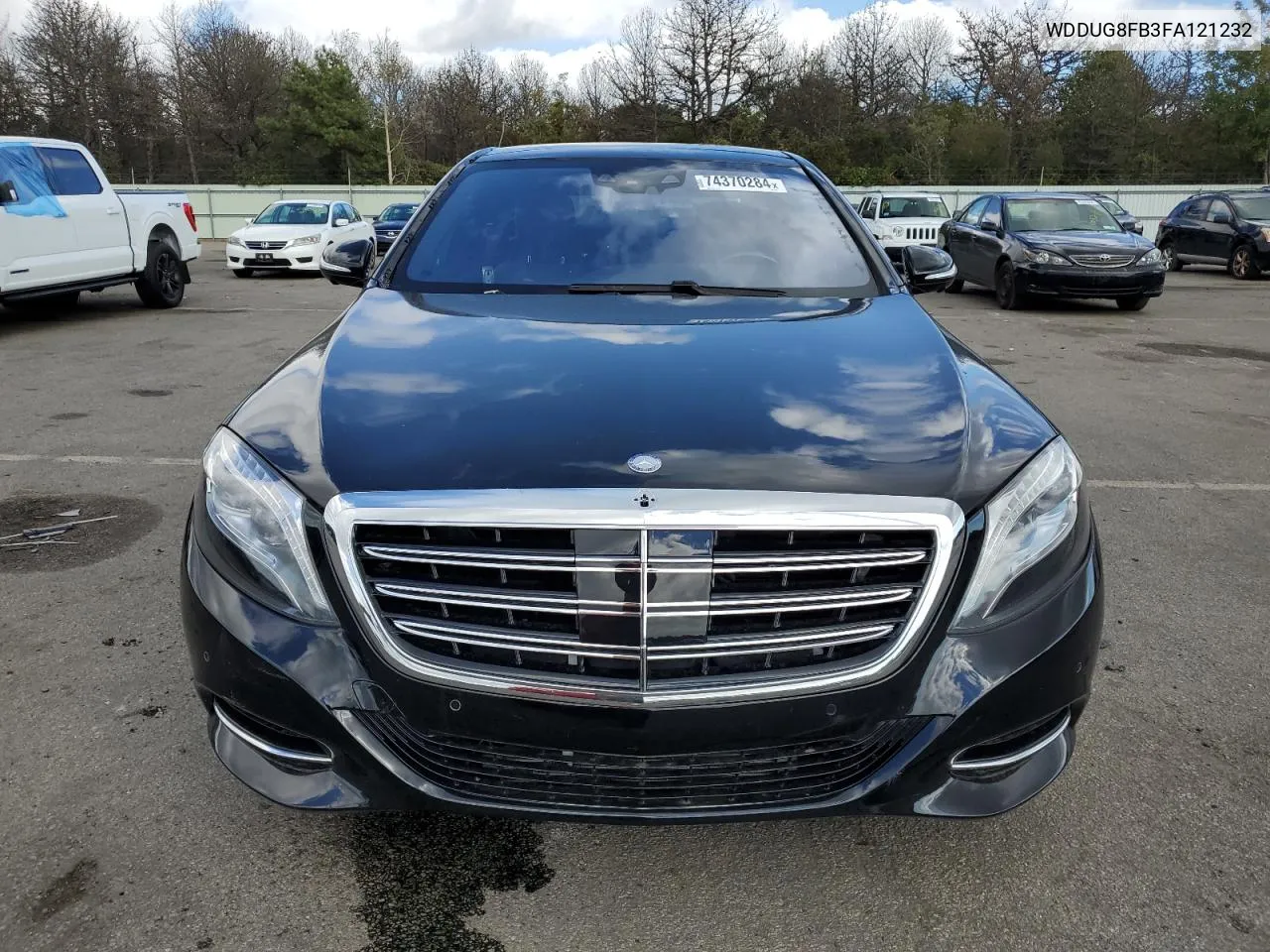 2015 Mercedes-Benz S 550 4Matic VIN: WDDUG8FB3FA121232 Lot: 74370284