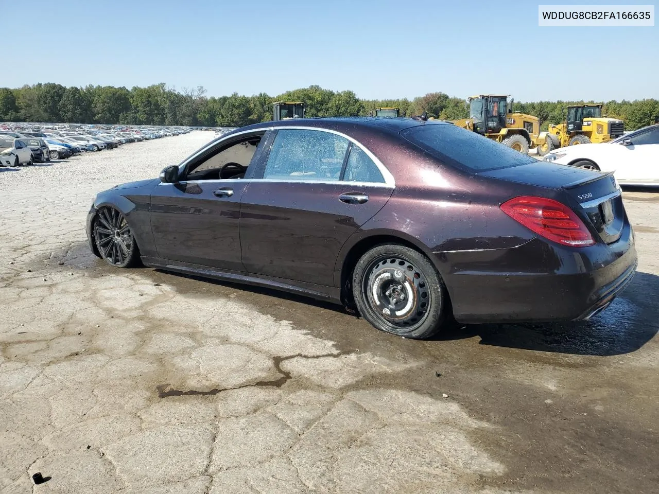 2015 Mercedes-Benz S 550 VIN: WDDUG8CB2FA166635 Lot: 75817964